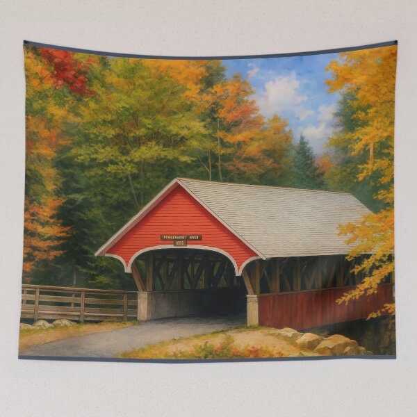Item preview, The Historic Flume Covered Bridge designed and sold by Takeda-art.