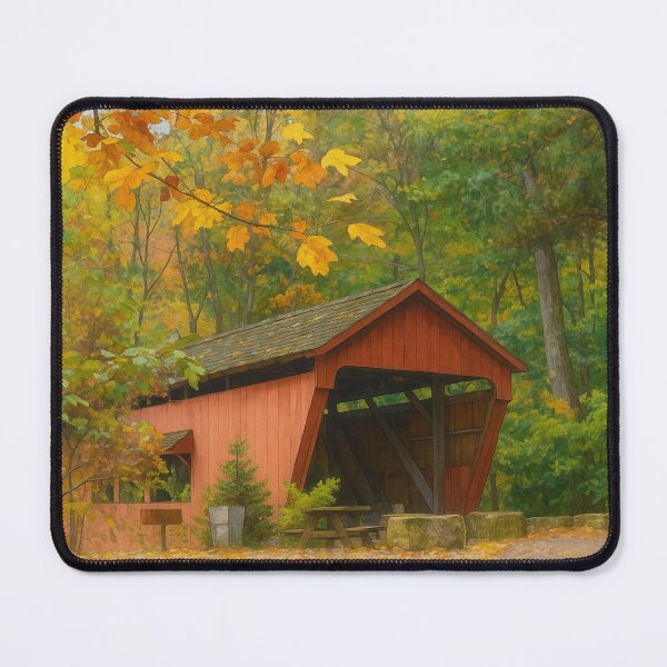 Item preview, The Historic George Hutchins Covered Bridge designed and sold by Takeda-art.