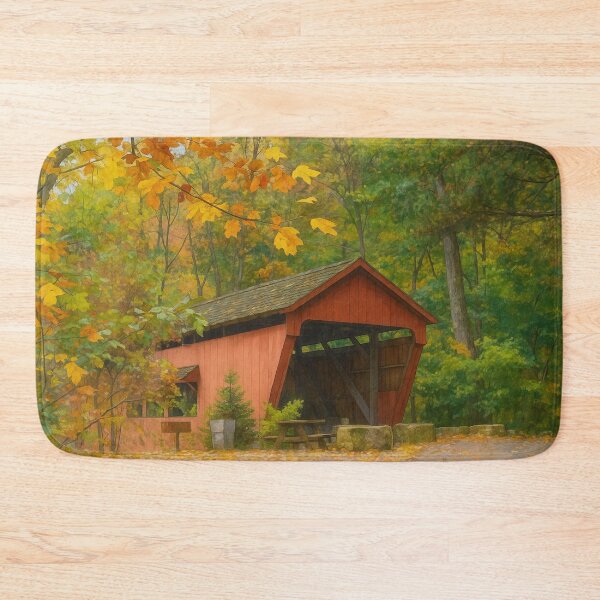 Item preview, The Historic George Hutchins Covered Bridge designed and sold by Takeda-art.