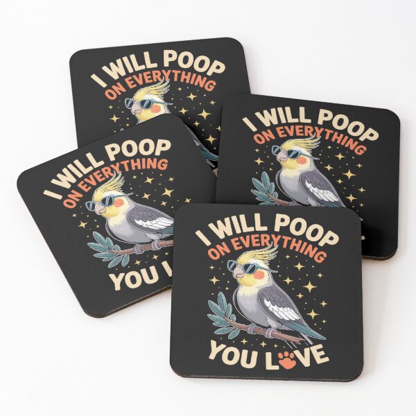 Item preview, I Will Poop on Everything You Love Blue Quaker Parrot designed and sold by FndPardaL.