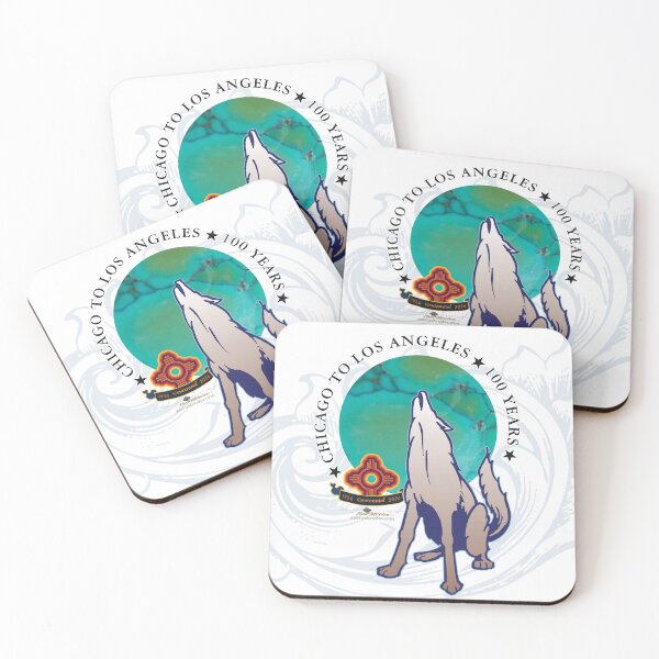 Item preview, Route 66 Centennial, Howling Coyote, Turquoise Moon designed and sold by George Brudos.