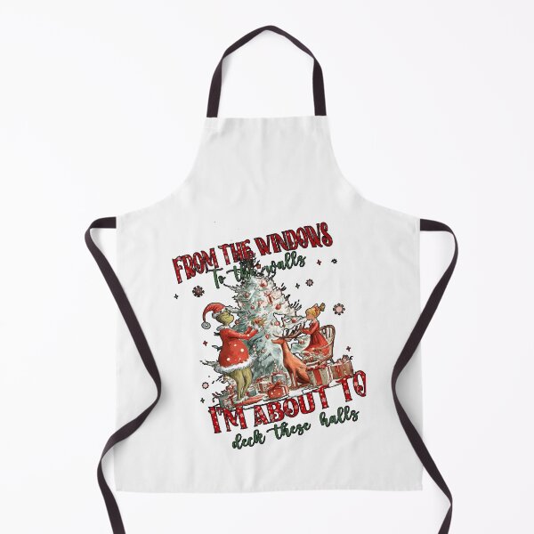 Item preview, I'm About To Deck These Halls, Merry Christmas Movie, Green Mean Guy Holiday, Funny Christmas Quote,Vintage Xmas Humor designed and sold by Yasminae.