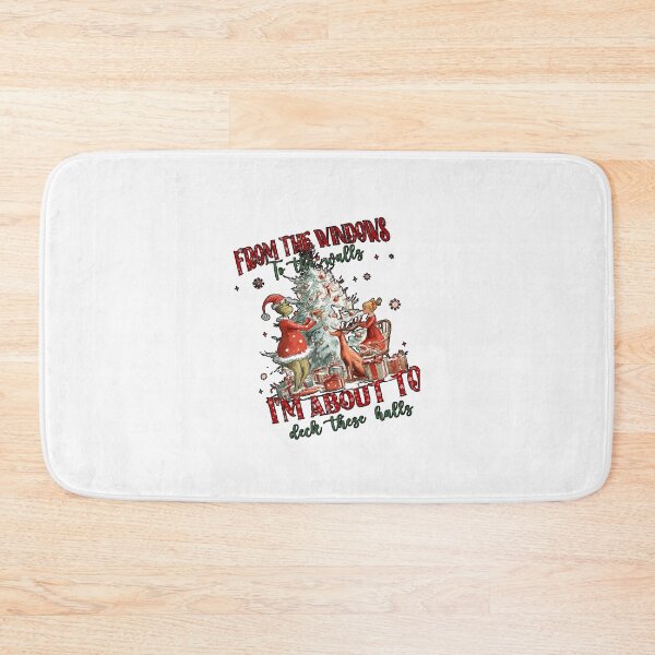 Item preview, I'm About To Deck These Halls, Merry Christmas Movie, Green Mean Guy Holiday, Funny Christmas Quote,Vintage Xmas Humor designed and sold by Yasminae.