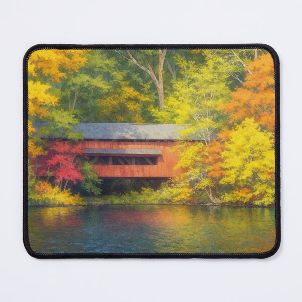 Item preview, The Historic George Hutchins Covered Bridge designed and sold by Takeda-art.