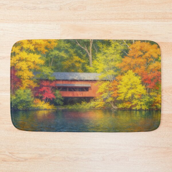 Item preview, The Historic George Hutchins Covered Bridge designed and sold by Takeda-art.