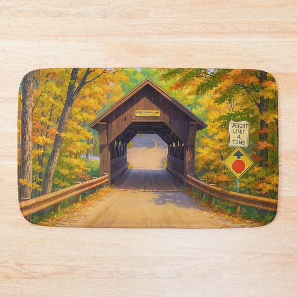 Item preview, The Historic Gold Brook Covered Bridge designed and sold by Takeda-art.