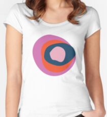 Regenbogenharz Tailliertes Rundhals-Shirt
