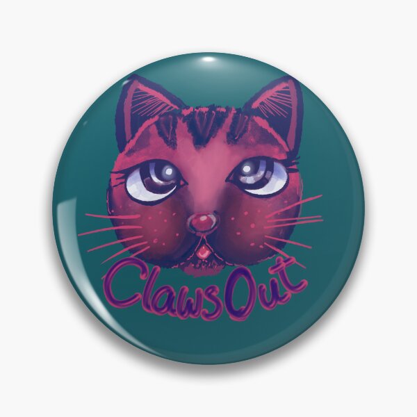 Item preview, Claws Out: Neon Kitty Attitude designed and sold by House-of-Canvas.
