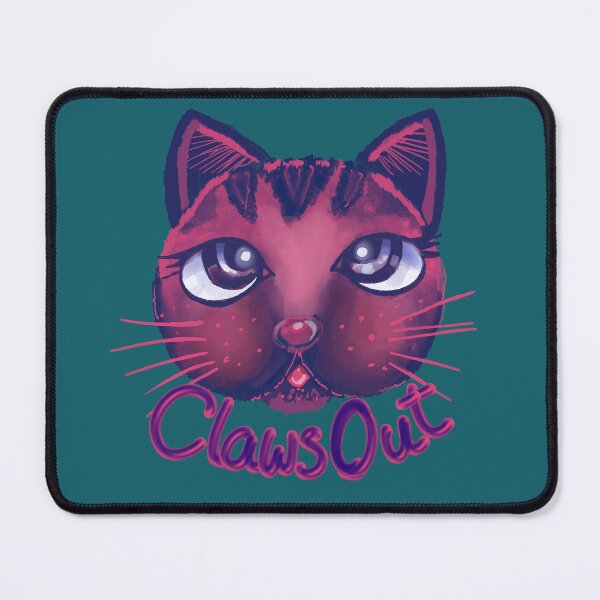Item preview, Claws Out: Neon Kitty Attitude designed and sold by House-of-Canvas.