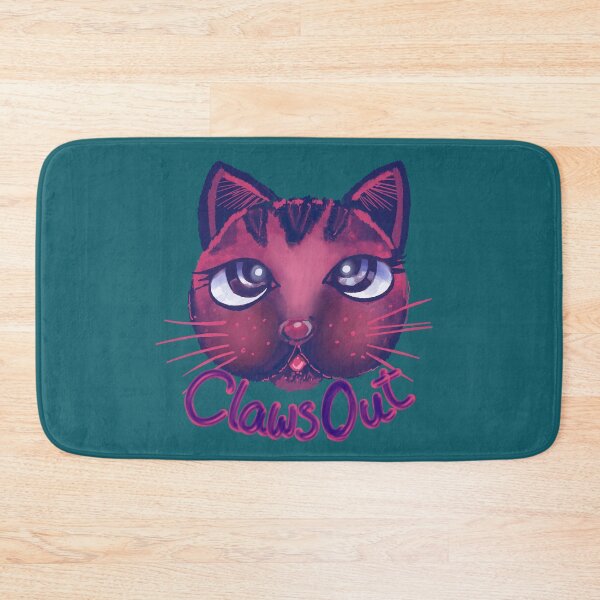 Item preview, Claws Out: Neon Kitty Attitude designed and sold by House-of-Canvas.