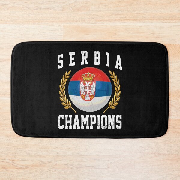 Item preview, SOCCER BALL FLAG CHAMPIONS - SERBIA - Fans and Teams for Men and Women T-shirt designed and sold by wallsandpatts.