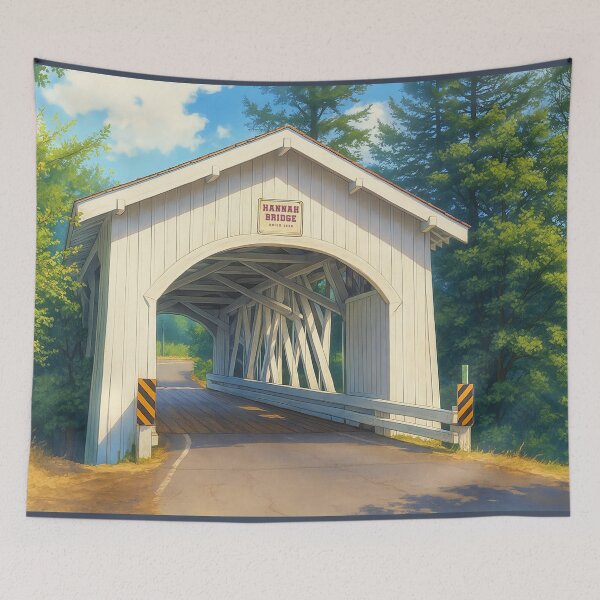 Item preview, The Historic Hannah Covered Bridge designed and sold by Takeda-art.
