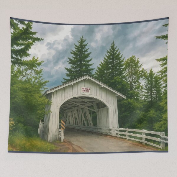 Item preview, The Historic Hannah Covered Bridge designed and sold by Takeda-art.