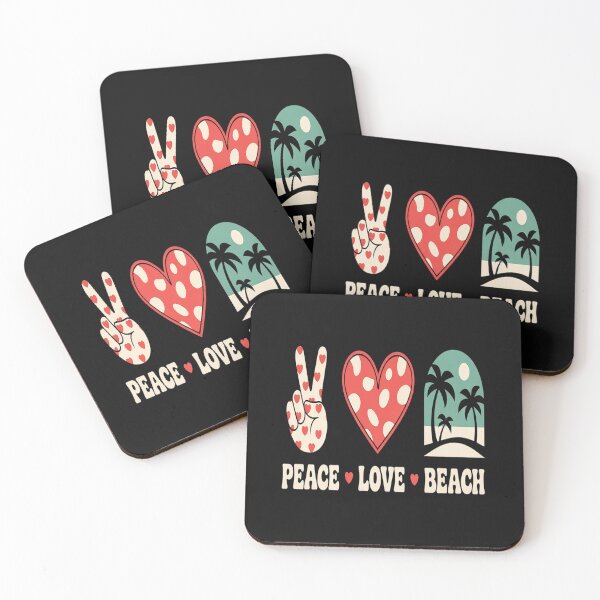 Item preview, Peace Love Beach summer vacation Flip-Flops cruise men women designed and sold by LegendsArt75.