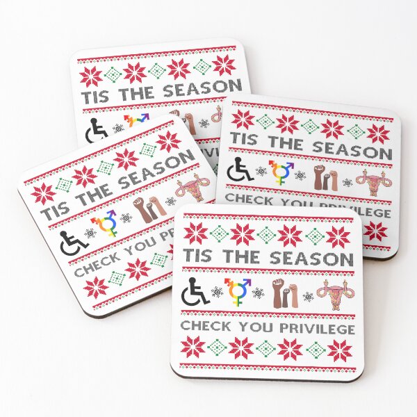 Item preview, Feminist Tis The Season To Check Your Privilege  designed and sold by PugPuppyLife.