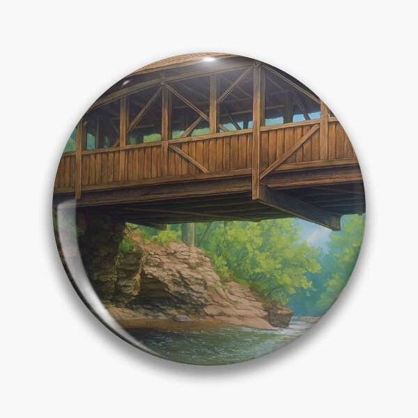 Item preview, The Historic Horton Covered Bridge designed and sold by Takeda-art.