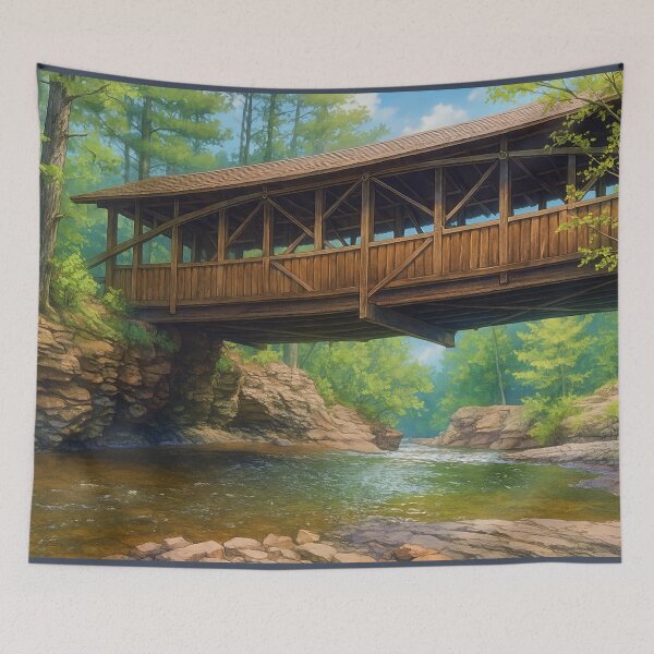 Item preview, The Historic Horton Covered Bridge designed and sold by Takeda-art.