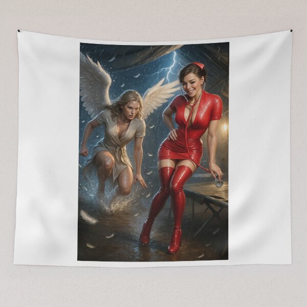 Item preview, Angel x red latex nurse   designed and sold by CathryneDelamort.