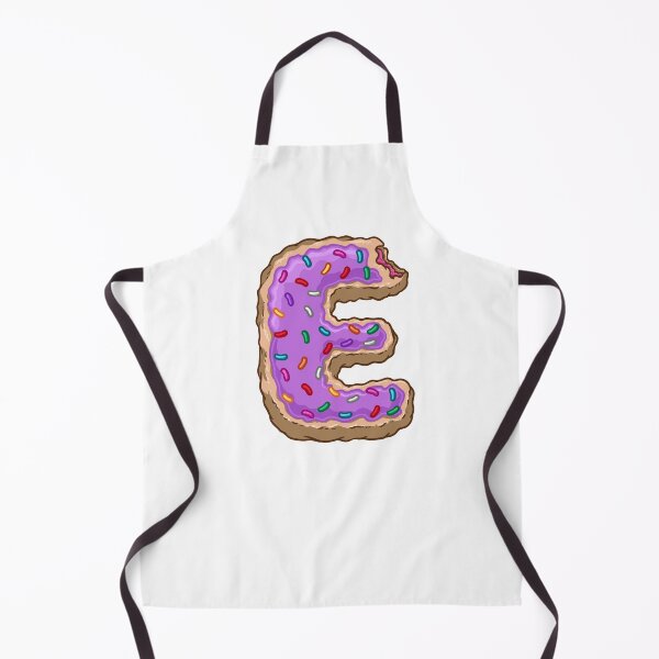 Item preview, Delicious Sweet Letter E Doughnut Cartoon Graphic Illustration with Purple Icing and Sprinkles designed and sold by ghinan.