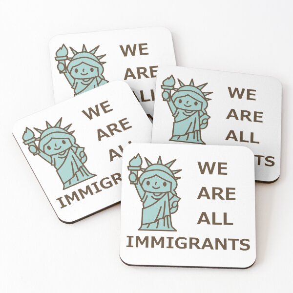 Item preview, We Are All Immigrants Pro Immigration DACA Anti Trump designed and sold by Creekman Designs.
