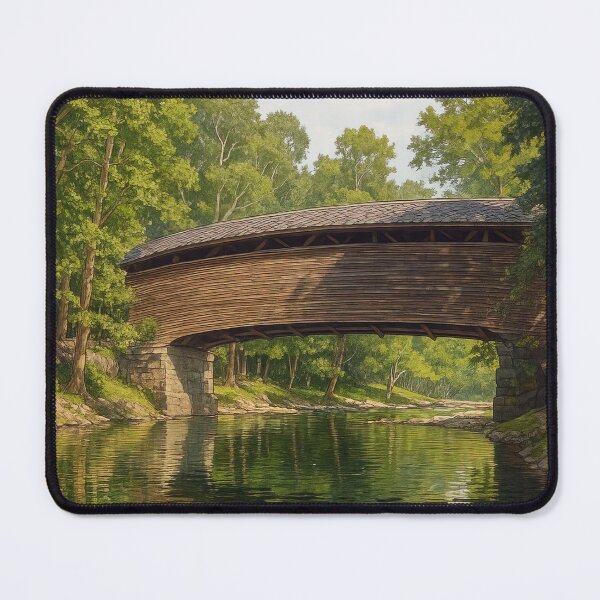 Item preview, The Historic Humpback Covered Bridge designed and sold by Takeda-art.