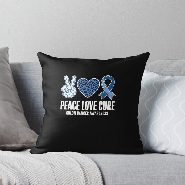 Item preview, Peace Love Cure Colorectal Colon Cancer Awareness Support designed and sold by GaryPacheco6.