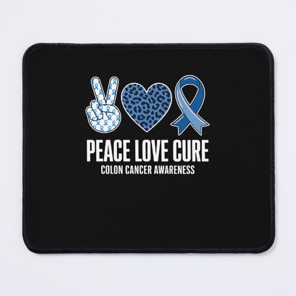 Item preview, Peace Love Cure Colorectal Colon Cancer Awareness Support designed and sold by GaryPacheco6.