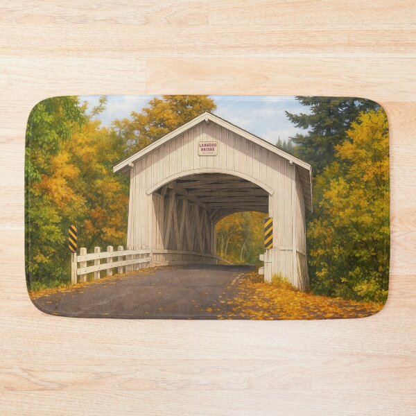 Item preview, The Historic Larwood Covered Bridge designed and sold by Takeda-art.