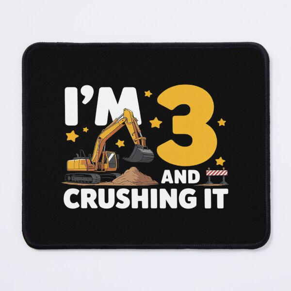 Item preview, I_m 3 And Digging It 3rd Birthday Construction Excavator designed and sold by JaskconLIfe23.