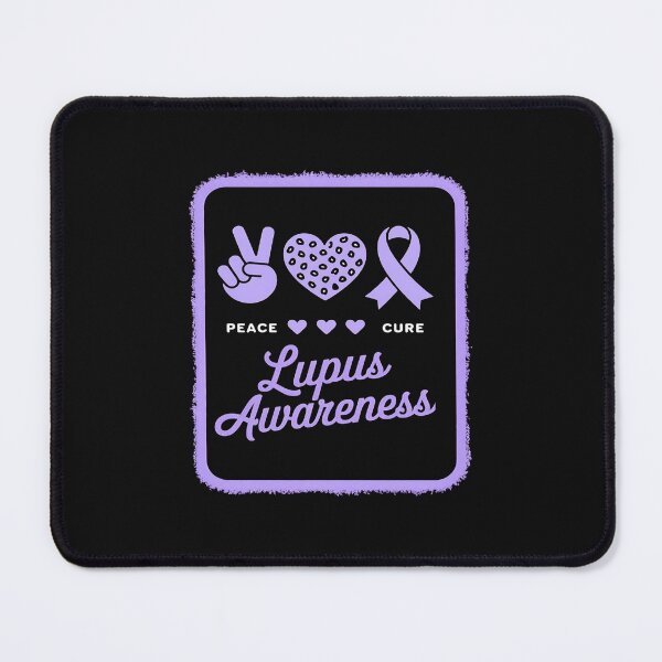 Item preview, Peace Love Cure Lupus Awareness Bleached Style Tee Men Women designed and sold by GaryPacheco6.