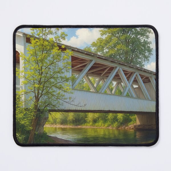 Item preview, The Historic Larwood Covered Bridge designed and sold by Takeda-art.