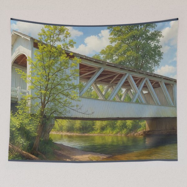 Item preview, The Historic Larwood Covered Bridge designed and sold by Takeda-art.