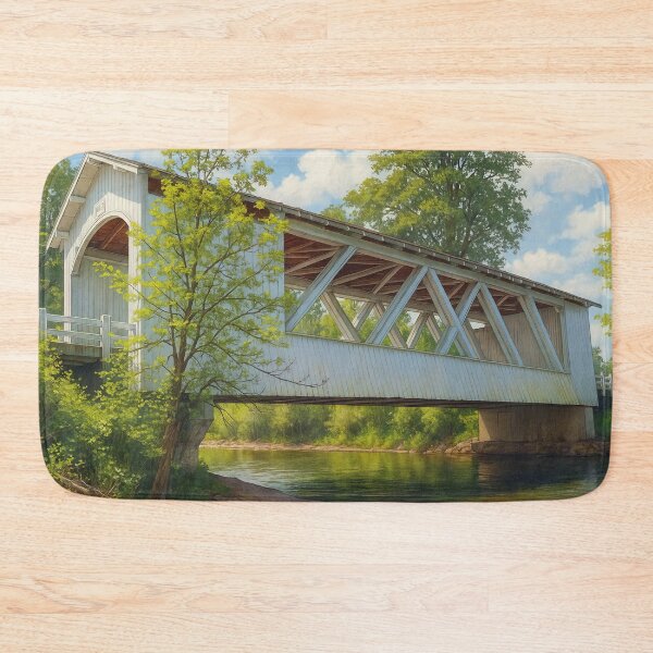 Item preview, The Historic Larwood Covered Bridge designed and sold by Takeda-art.