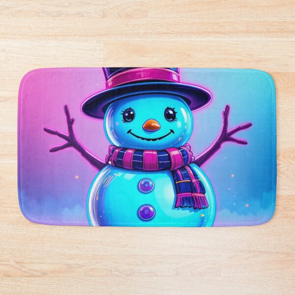 Item preview, Cheerful Snowman in Bright Scarf designed and sold by InezPhotography.
