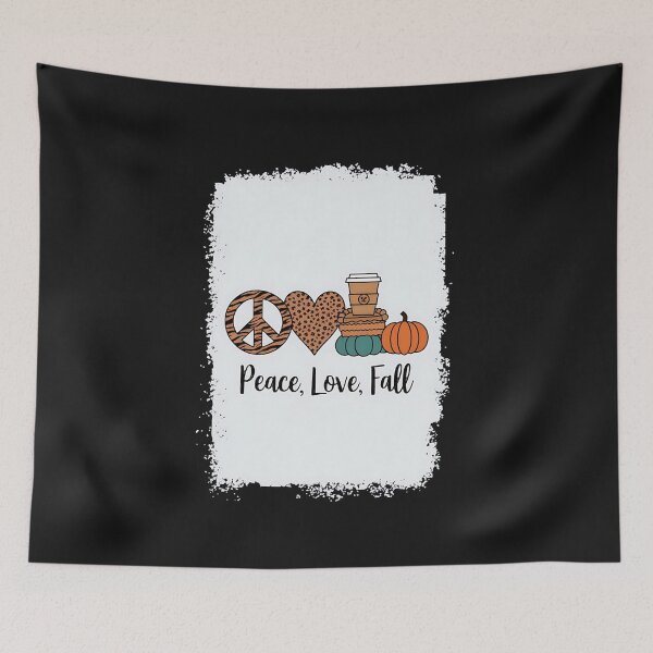 Item preview, Peace Love Fall Autumn Leopard Heart Pumpkin Thanksgiving designed and sold by GaryPacheco6.