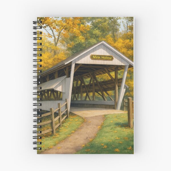 Item preview, The Historic Mink Hollow Covered Bridge designed and sold by Takeda-art.