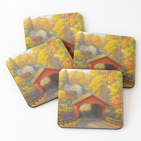Item preview, The Historic Newfield Covered Bridge designed and sold by Takeda-art.