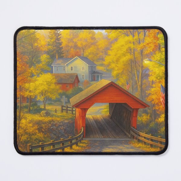 Item preview, The Historic Newfield Covered Bridge designed and sold by Takeda-art.