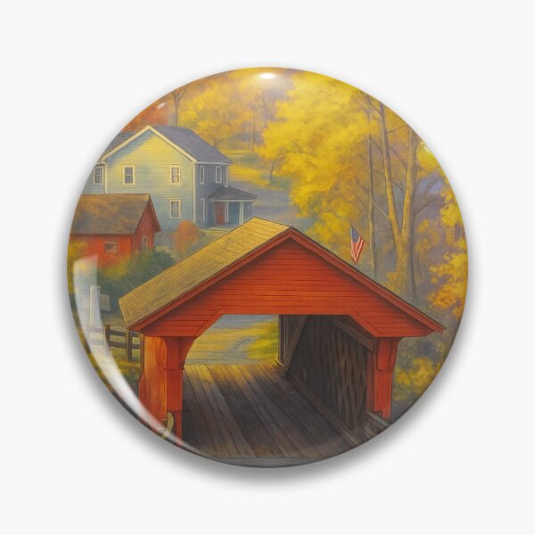 Item preview, The Historic Newfield Covered Bridge designed and sold by Takeda-art.