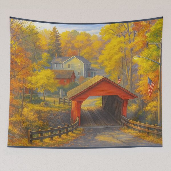 Item preview, The Historic Newfield Covered Bridge designed and sold by Takeda-art.