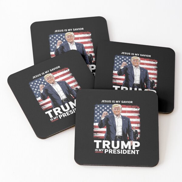 Item preview, Donald Trump Fight Jesus Is My Savior Trump is my President  designed and sold by ClassicAnthony.