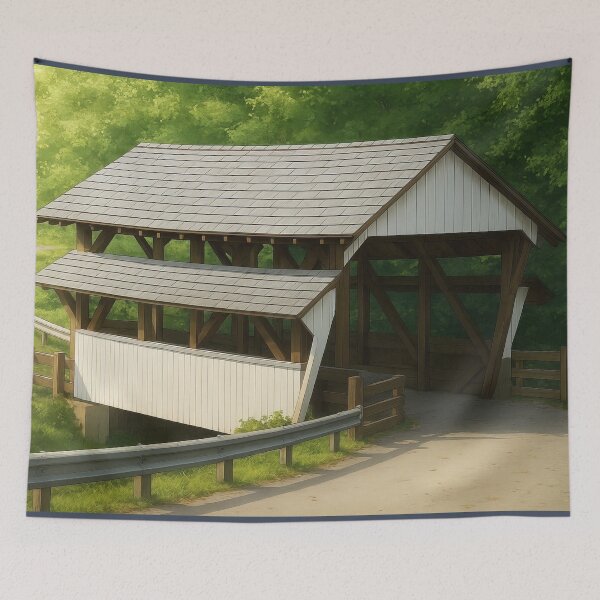 Item preview, The Historic Rock Mill Covered Bridge designed and sold by Takeda-art.