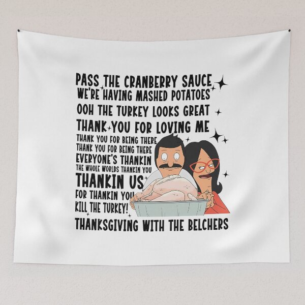 Item preview, Thanksgiving With The Belchers  designed and sold by PugPuppyLife.