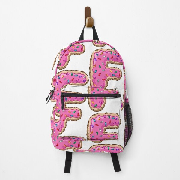 Item preview, Delicious Sweet Letter F Donut Cartoon Graphic Illustration with Pink Icing and Sprinkles designed and sold by ghinan.
