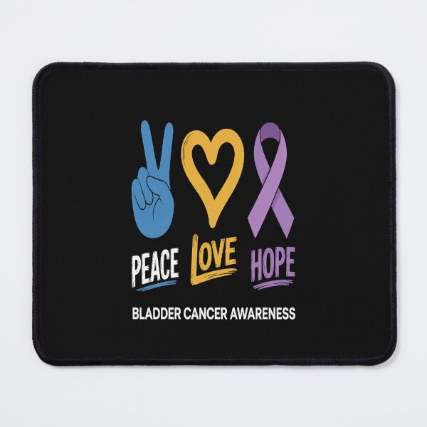 Item preview, Peace Love Hope Bladder Cancer Awareness Month Ribbon Team designed and sold by JessicaWalshdf.