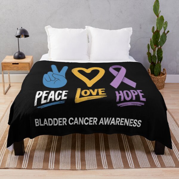 Item preview, Peace Love Hope Bladder Cancer Awareness Month Ribbon Team designed and sold by JessicaWalshdf.