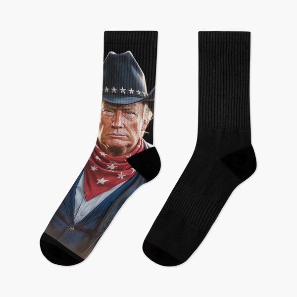 Item preview, Cowboy Western Donald Trump US Flag  designed and sold by ClassicAnthony.