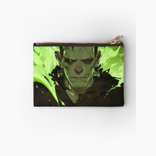 Item preview, Frankenstein’s Monster – Glowing Green Gothic Horror Portrait designed and sold by Skolyak.