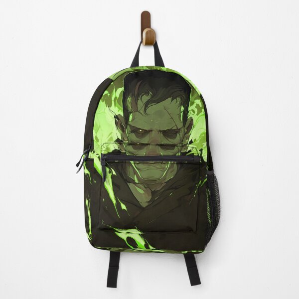 Item preview, Frankenstein’s Monster – Glowing Green Gothic Horror Portrait designed and sold by Skolyak.