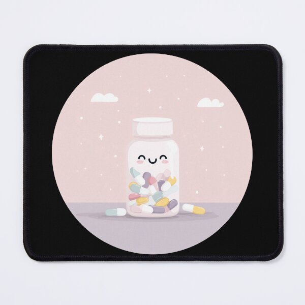 Item preview, Happy pill bottle designed and sold by MendaciousMina.